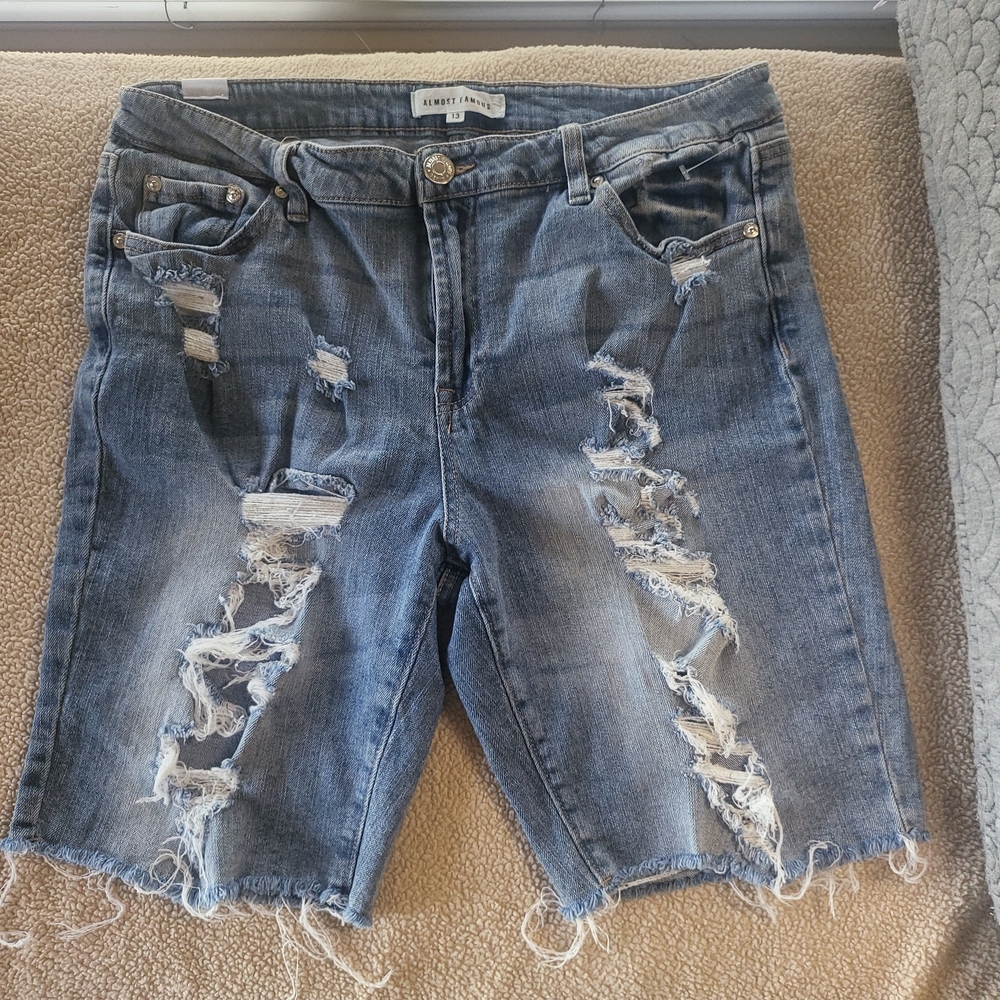 Almost Famous Blue Denim Shorts